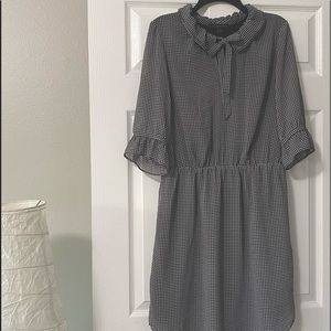 Banana Republic Front Tie 3/4 Sleeve Dress Sz M